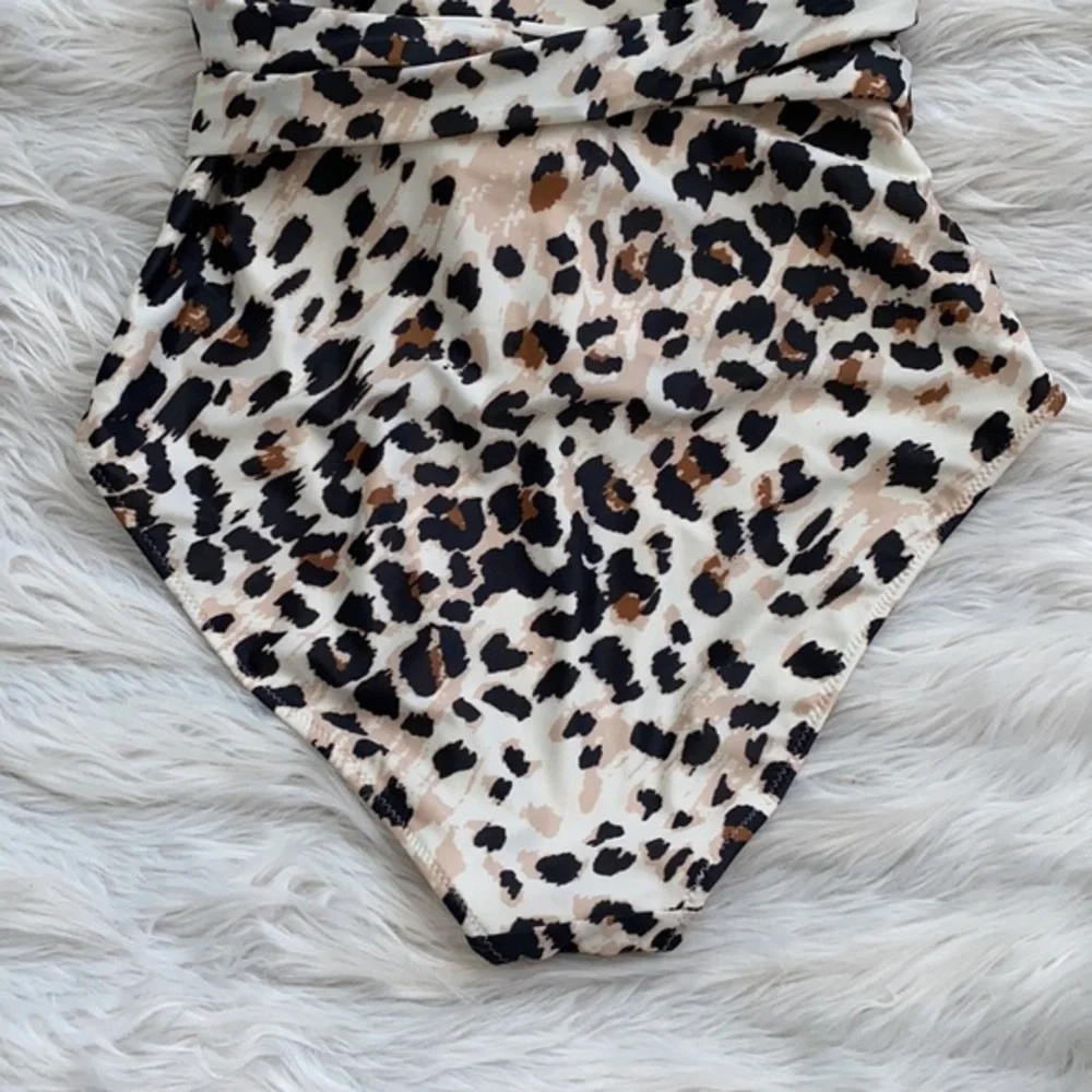 Aerie | Leopard Wrap One Piece Swimsuit‎